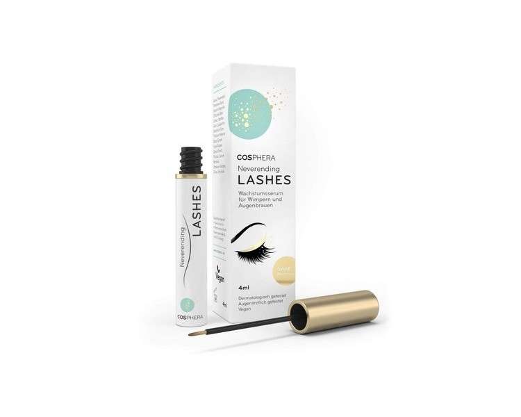 Cosphera Neverending Lashes Vegan Hormone-Free Eyelash and Eyebrow Serum 4ml