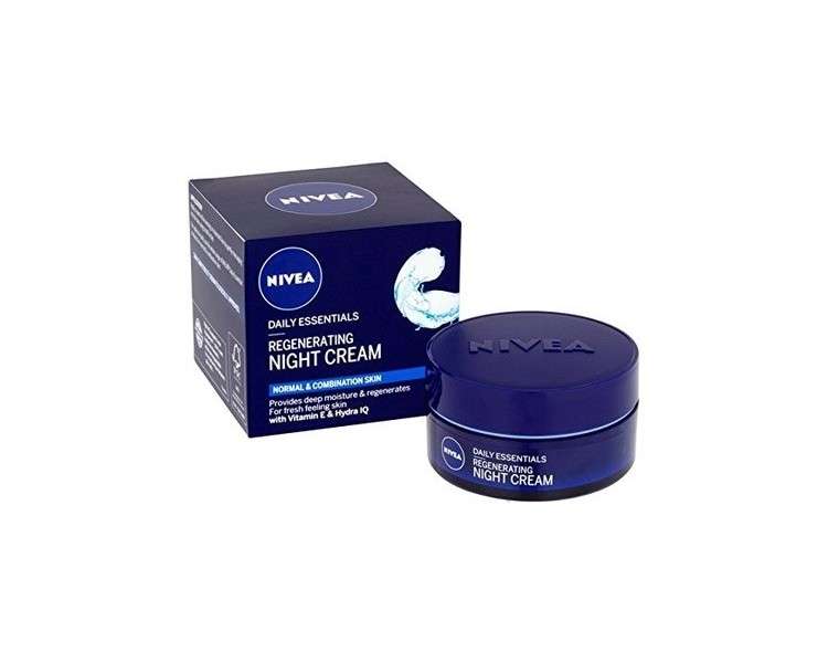 Nivea Aqua Effect Regenerating Night Cream for Normal & Combination Skin 50ml 1.6 fl oz