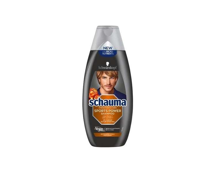 Schauma Sports Power Shampoo Strengthening Shampoo for Hair and Body 400ml