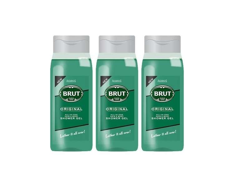 Brut Original All In One Showergel Hair & Body Duschgel 500ml