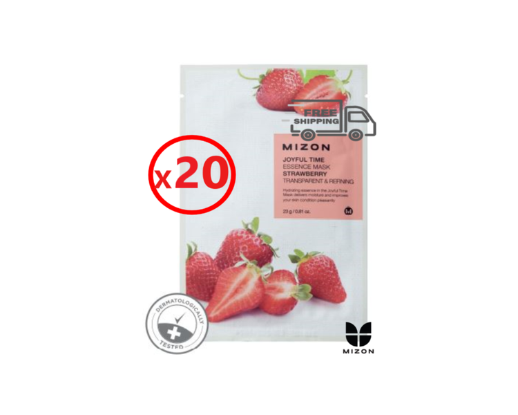 MIZON Joyful Strawberry Sheet Mask - Expired 03-2023