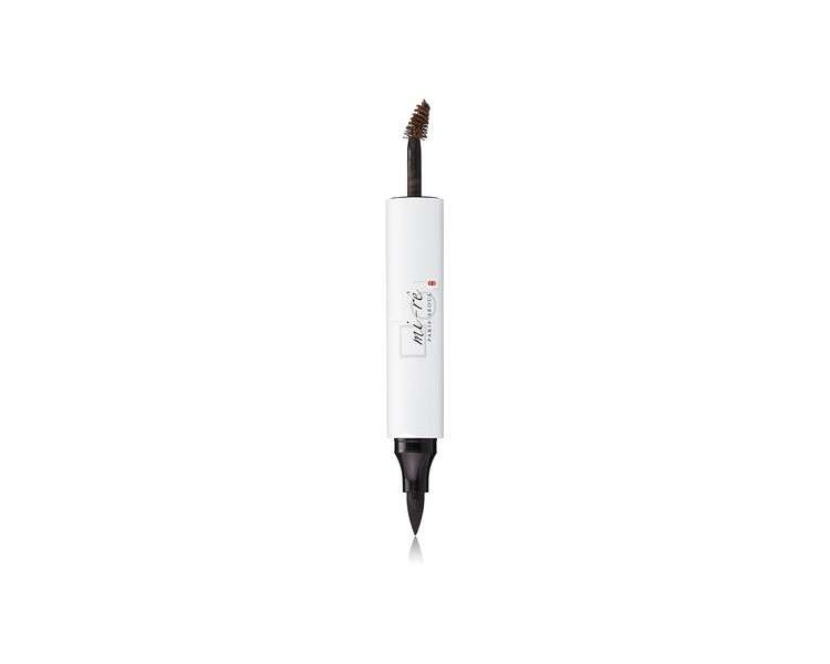 MI-RÊ Eyebrow Felt and Marcara Eyebrow Pencil Brow Feather Perfection 8.2g Dark Brown