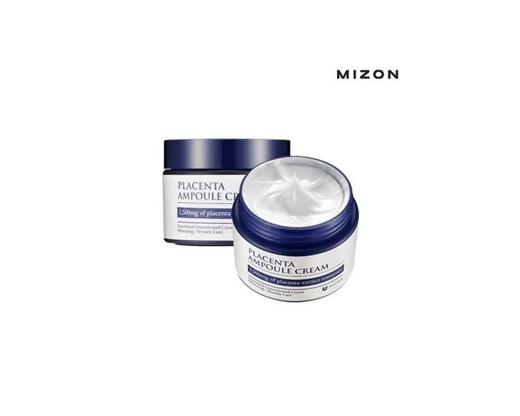 Mizon Placenta Ampoule Cream 50ml Moisturizing Care with 1500mg Placenta Extract