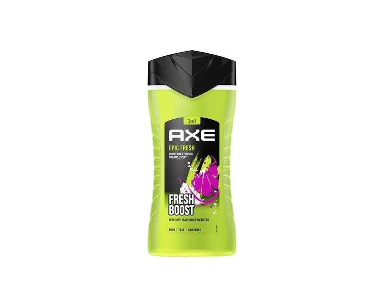 Axe 3-in-1 Shower Gel & Shampoo Epic Fresh Dermatologically Tested 250ml