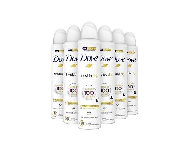 Dove Invisible Dry Anti-Transpirant Deodorant Spray 48 Hour Protection and Hydration 250ml