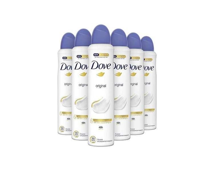 Dove Original Anti-Transpirant Deodorant Spray 48 Hour Protection and Hydration 250ml