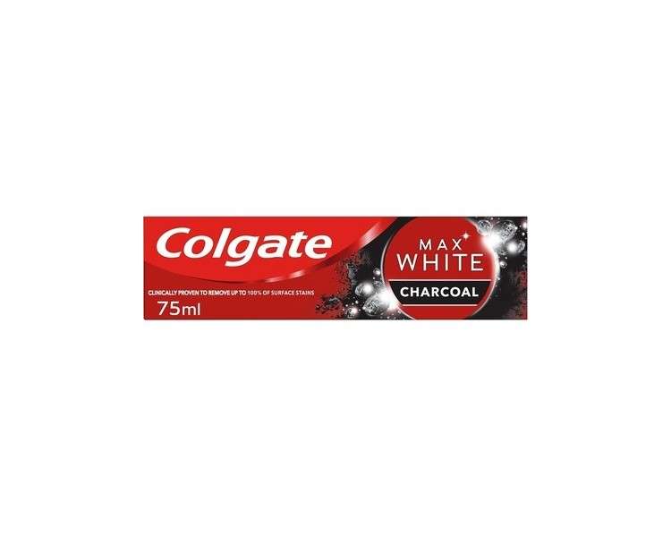 Colgate Max White Charcoal Whitening Toothpaste 75ml