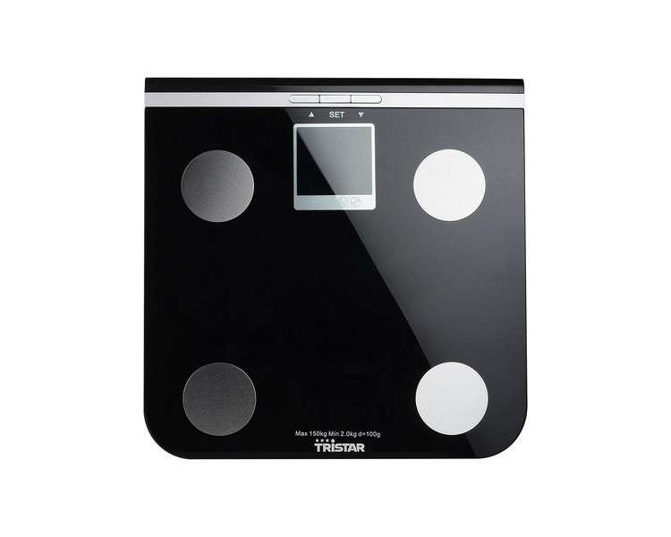 Tristar Personal Scale with Memory Function for 10 People - Ultra Slim Design 2-150 Kg