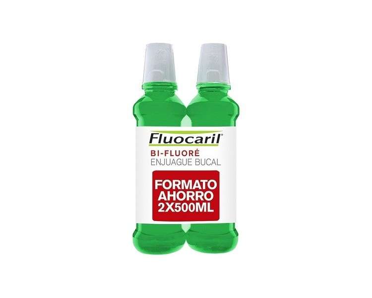 Fluocaril Colut Bi-Fluore Mouthwash 500ml - Pack of 2