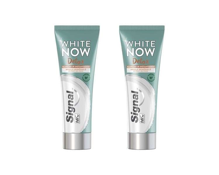 Signal White Now Whitening Toothpaste with Detox Clay and Coconut 75ml