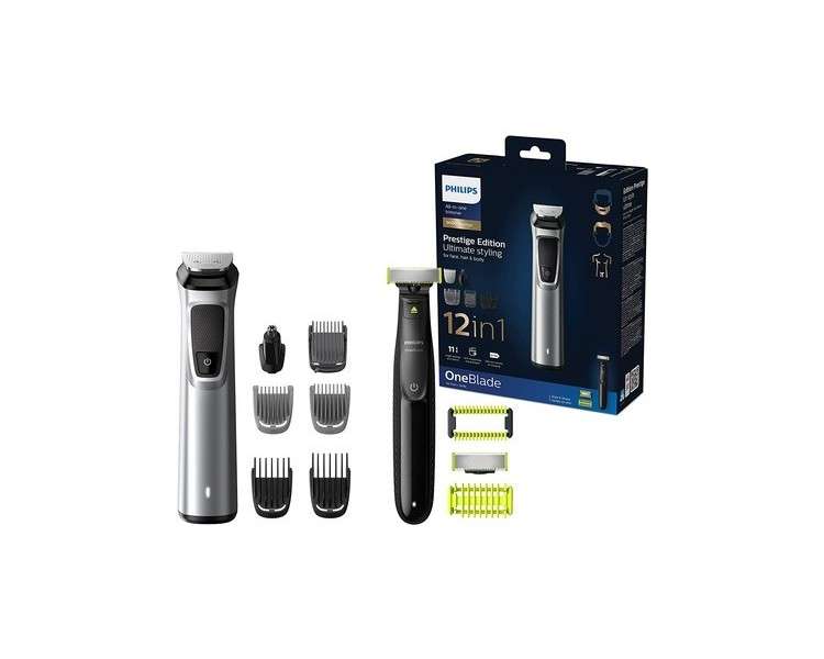 Philips Multigroom Series 9000 12-in-1 Trimmer for Face, Hair, and Body Model MG9710/90