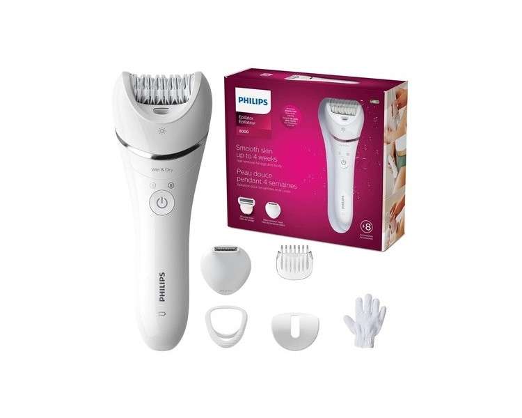 Philips Series 8000 BRE715/00 Wet and Dry Epilator