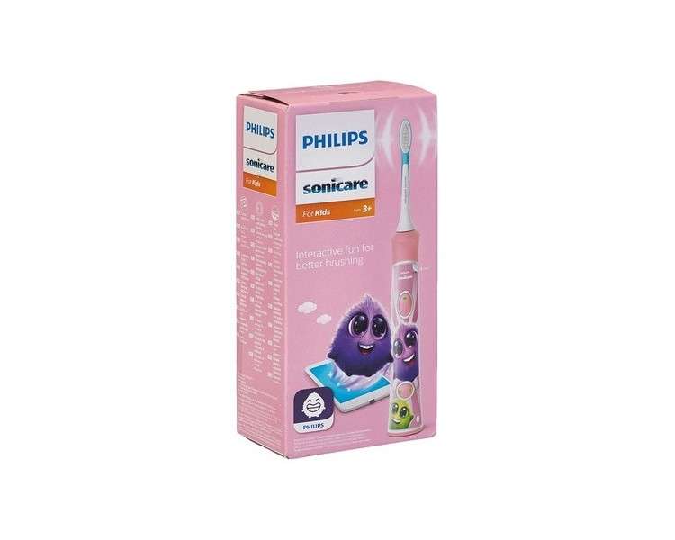 Philips Sonicare For Kids Electric Toothbrush HX6352/42 2 Cleaning Programs Mobile App Color Stickers