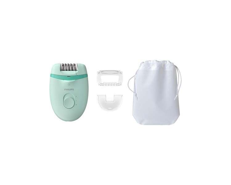 Philips Satinelle Essential Ergonomic Epilator Green 15V