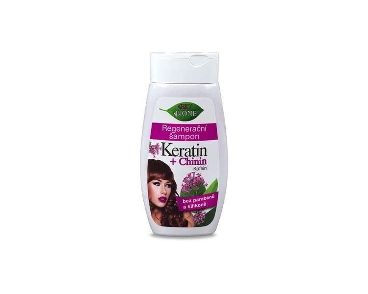 Bione 100% Organic Keratin & Quinine & Caffeine Shampoo without Mineral Oil, Silicones, Parabens, SLS!