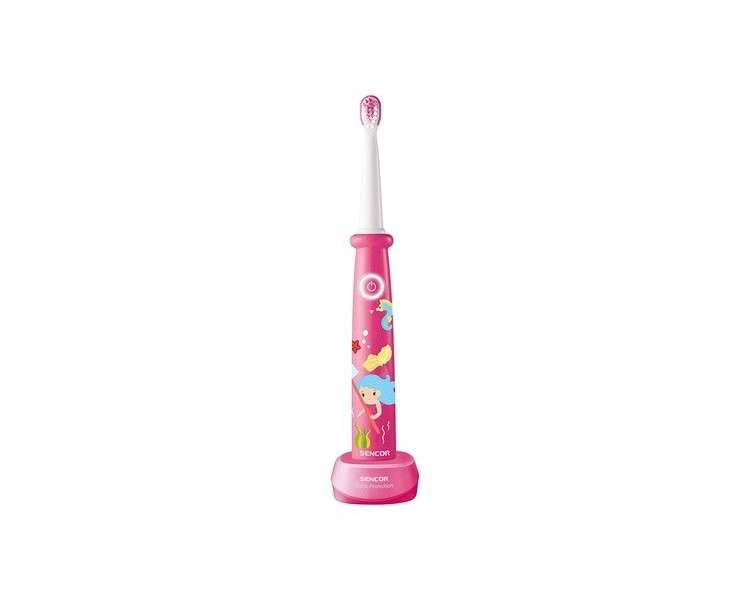 SENCOR SOC 0911RS Electric Sonic Toothbrush for Kids with LED Battery Indicator Pink