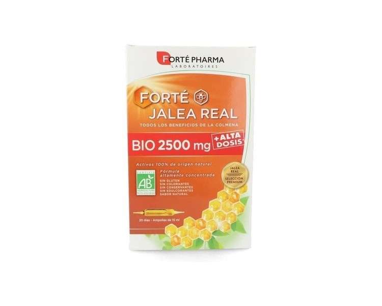 Forte Real Jelly 2500mg 20 Ampoules BIO