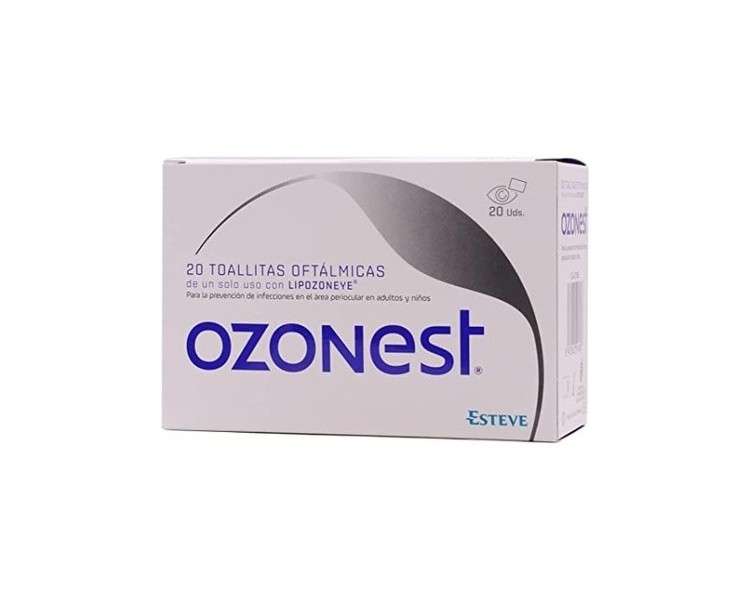 Esteve Pharmaceuticals Ozonest Ophthalmic Wipes 20 Es