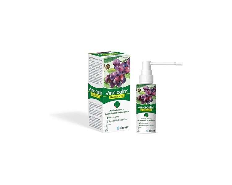 Vincicalm Throat Spray 25ml Moisturizer and Lubricant for Mouth and Throat