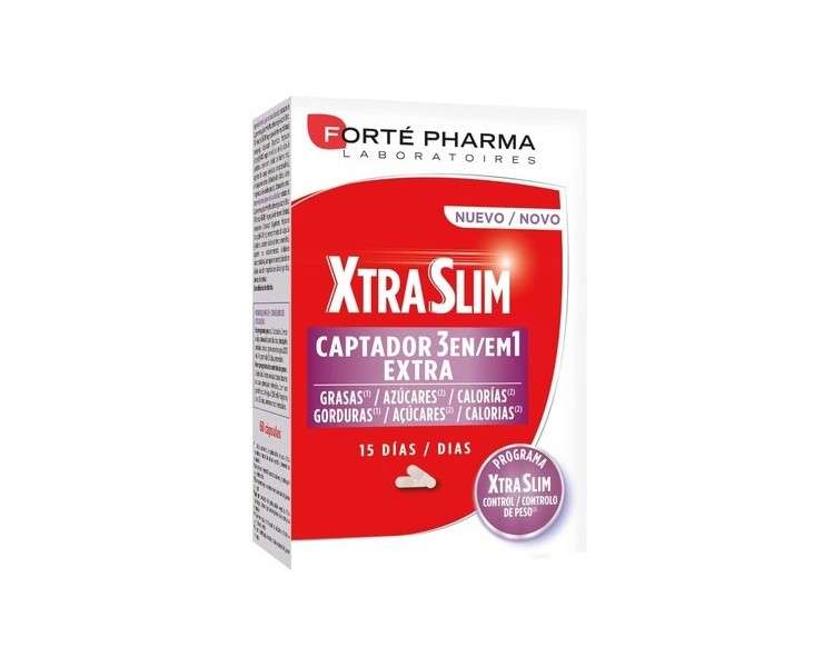 Xtraslim Captador 3 in 1 60 Capsules