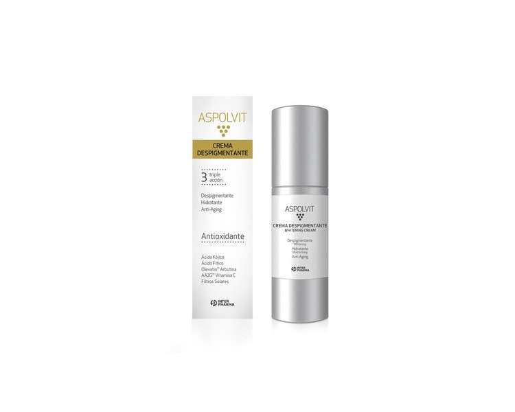 Aspolvit Antioxidant Face Depigmentation Cream with Vitamins, Aloe Vera, and Citric Acid 30ml