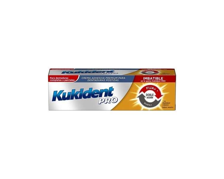 Kukident Pro Crema Adh Doble Accion 40g