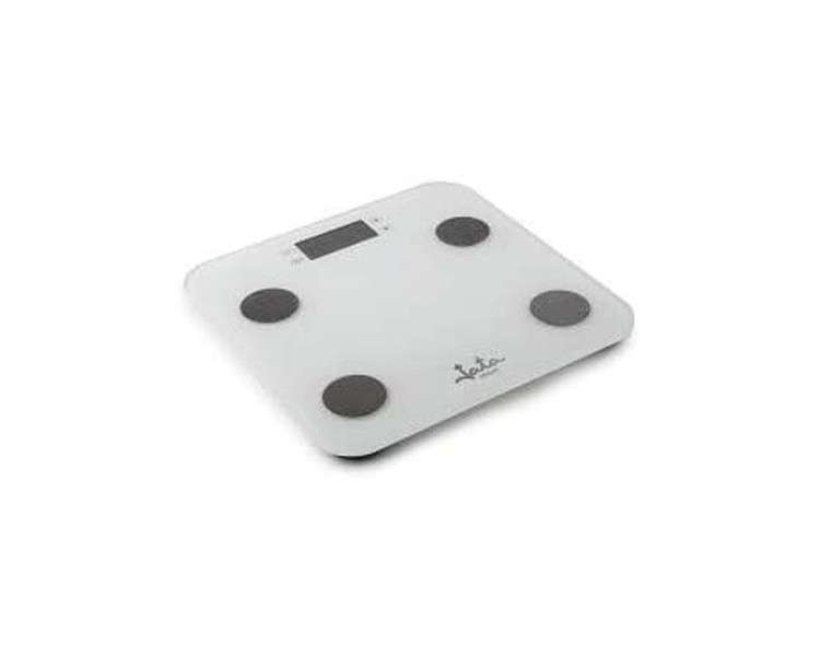 Jata Hogar HBAS1501 Body Analysis Scale with 4 Sensors - Analyzes Muscle Mass, Fat, Water, and Body Mass - Stores Data for 13 People