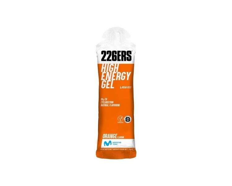 226ERS High Energy Gel with Cyclodextrin and BCAA 8:1:1 50g Orange