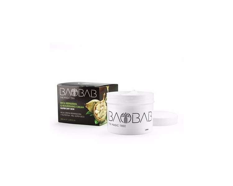 Baobab Rich Repair Moisturiser Super Dry Skin Cream 200ml