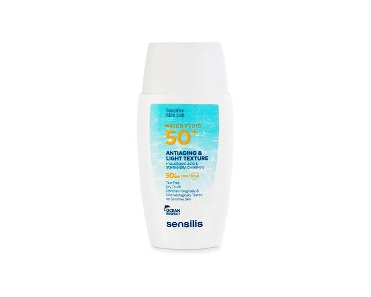 Sensilis Water Fluid 50+ Light Photo-Anti-Aging Face Protection with Hyaluronic Acid and Vitamin E SPF 50+ 40ml