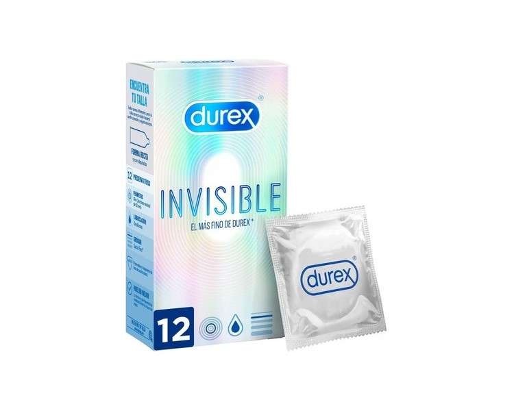 Durex Invisible Extra Sensitive Condoms - Pack of 12