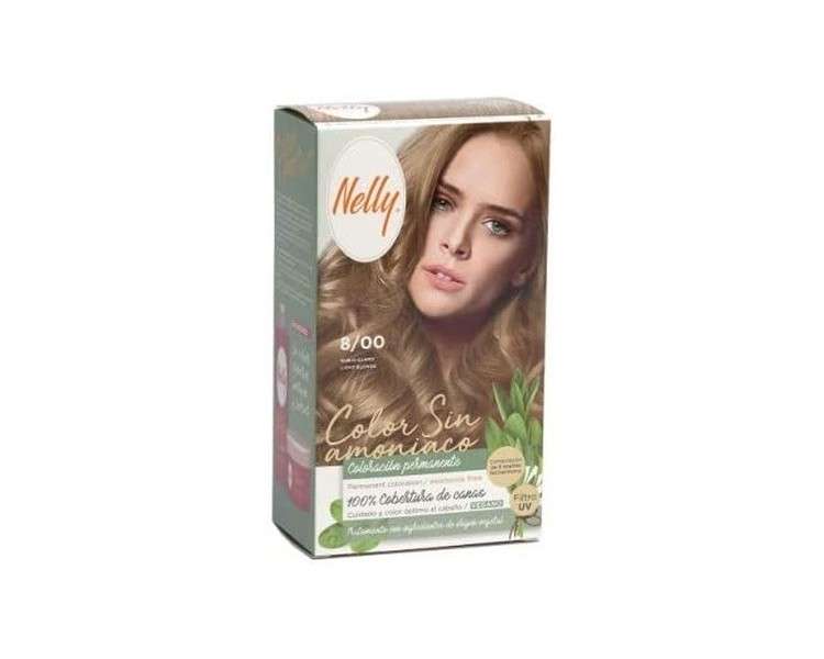 NELLY Ammonia-Free Hair Color 8/00 Light Blonde