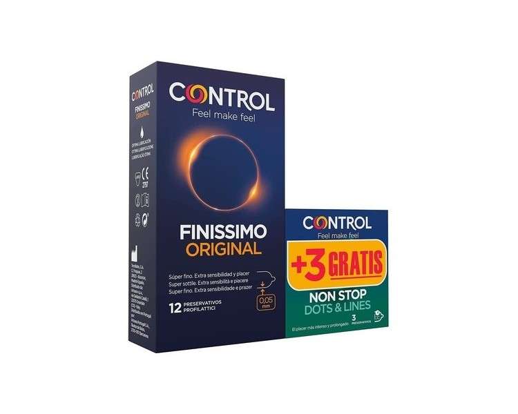 Control Nature Finissimo Condoms 12 Pieces with Gift