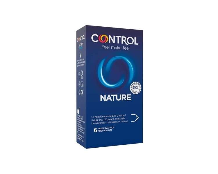 CONTROL Nature Condoms For Safe Sex and Natural Pleasure - Pack of 6