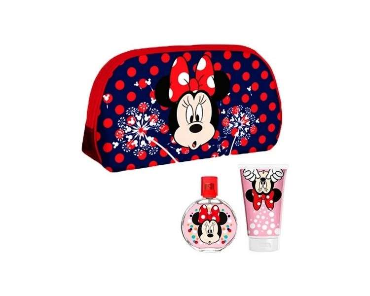 Disney Minnie Mouse Toilet Bag Eau De Toilette 50ml & Shower Gel 100ml