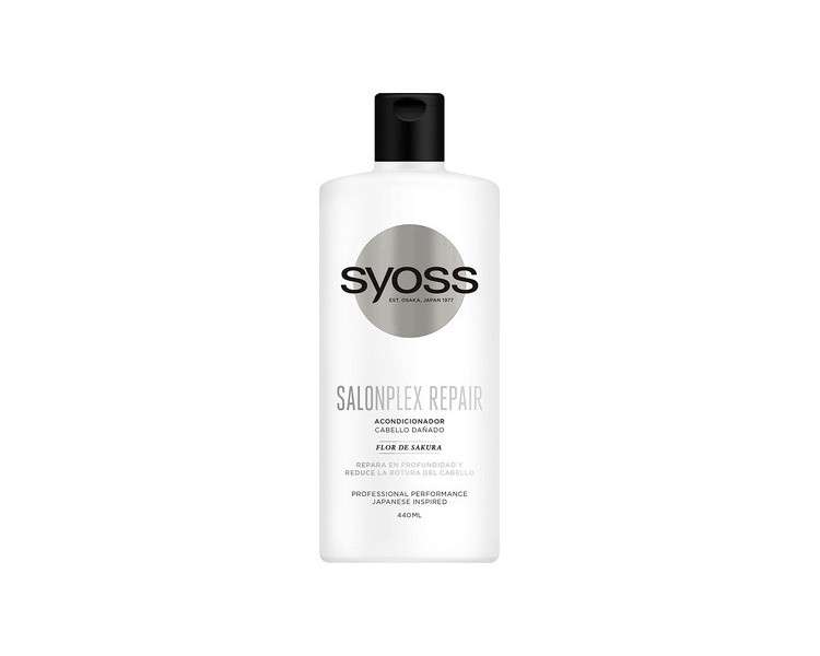 Syoss SalonPlex Conditioner 440ml for Damaged Hair - Deeply Restores and Reduces Hair Breakage - Hair Like Fresh from the Salon