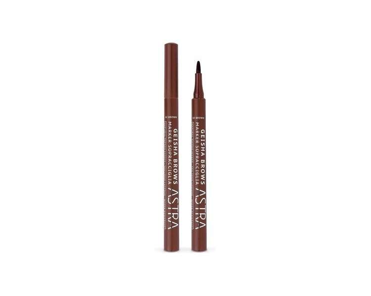 Astra Make-Up Geisha Brows Brun Eyebrow Felt Pen