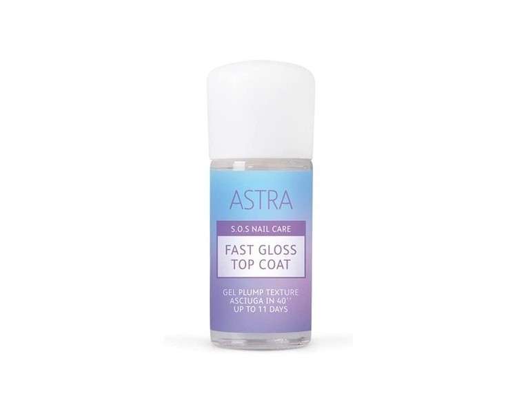 Astra Fast Gloss Gel Plump Texture Top Coat 12ml