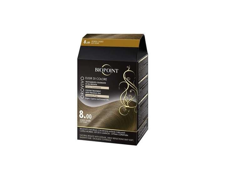 BIOPOINT Orovivo Permanent Hair Color Tone 8 Light Blonde