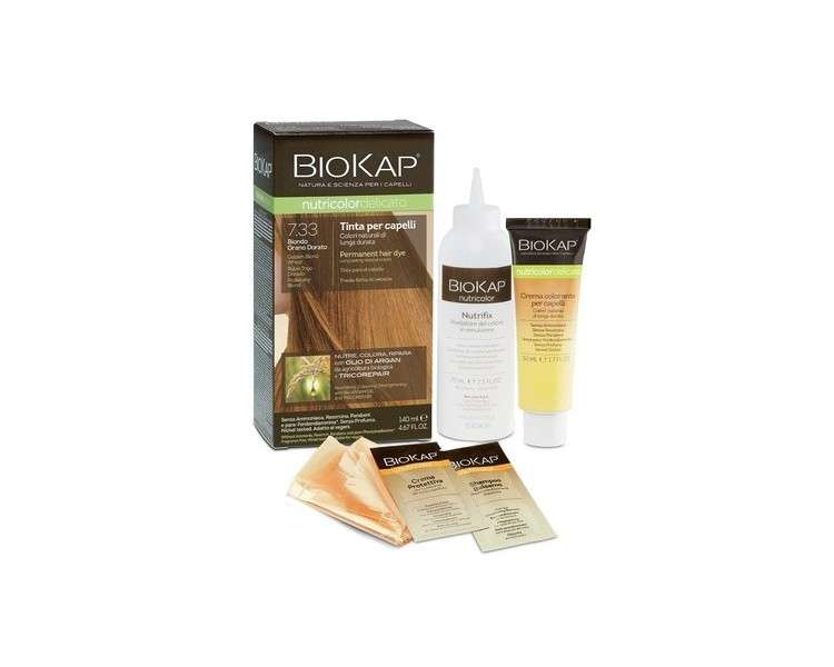 BioKap Nutricolor Sensitive Hair Dye Shade 7.33 Golden Blonde - 1 Pack