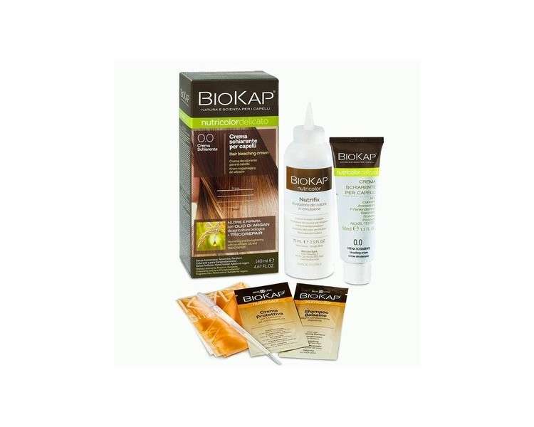 BioKap Natural Hair Lightener Bleaching Cream 0.0 for All Hair Types