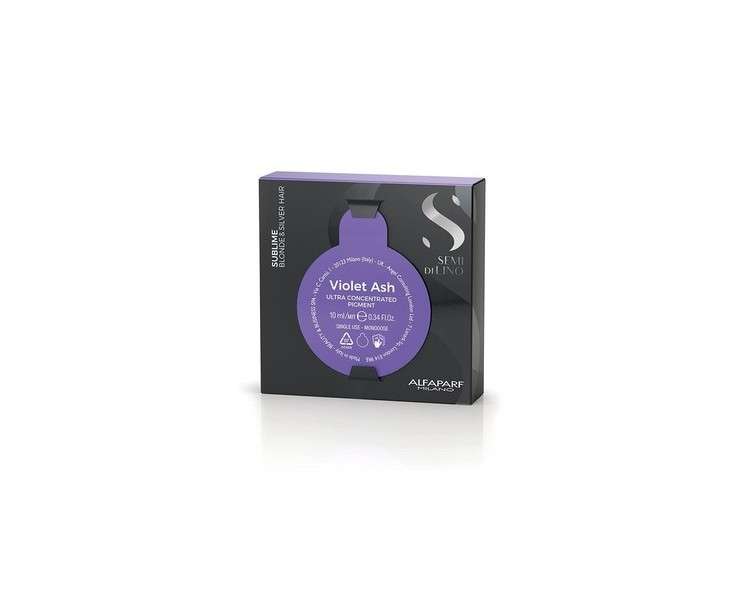 Alfaparf Milano Semi di Lino Sublime Pigments for Blonde Platinum and Silver Hair Violet Ash .21 0.34 fl. oz. - Floral