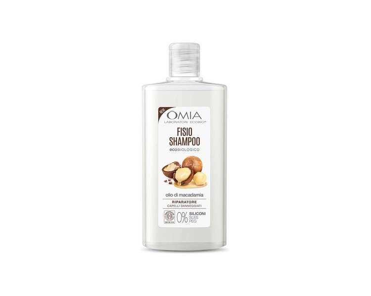 Omia Fisio Eco Bio Shampoo with Macadamia Oil for Damaged Hair 200ml