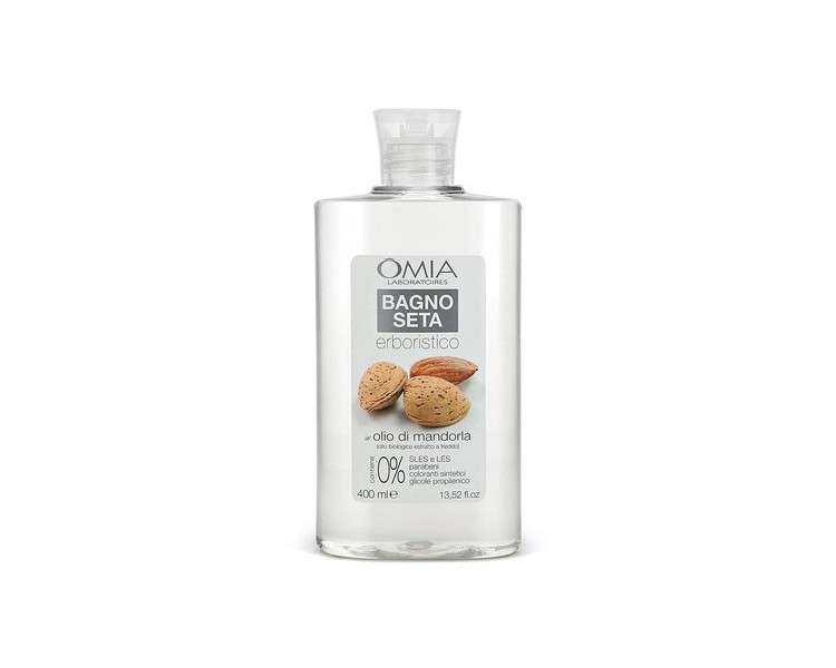 Omia Bagno Seta Erboristico Almond Oil Bath Foam for Delicate, Dry, and Stressed Skin 400ml