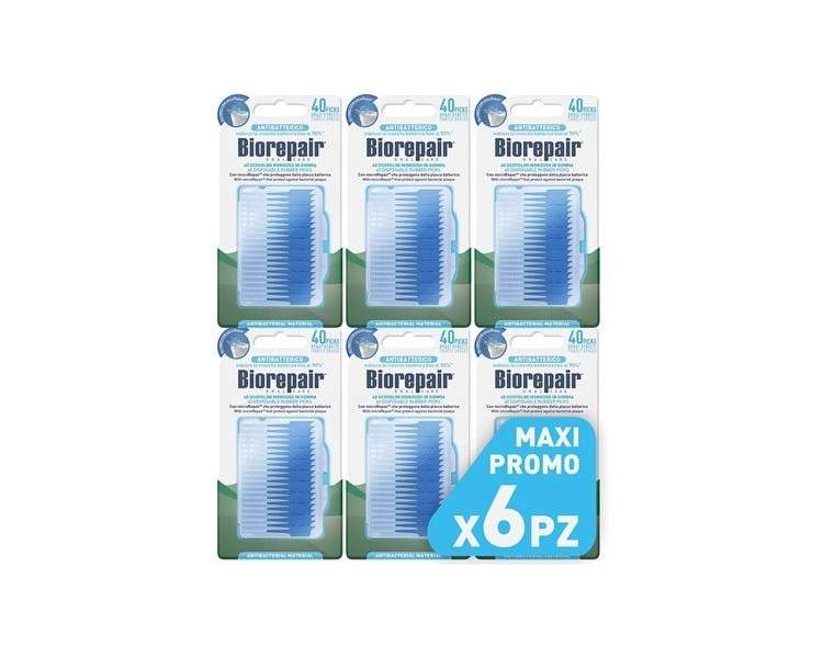 Biorepair Disposable Rubber Brushes with MicroRepair for Delicate Teeth and Gums - Thin Size - Pack of 240
