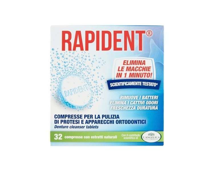 Rapident Implant and Prosthesis Cleaning Tablets 32 Tablets