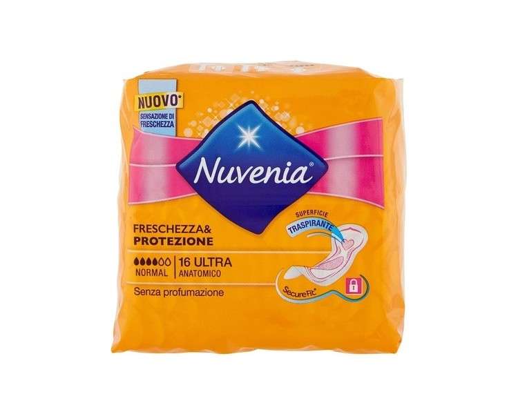 Nuvenia Ultra Thin Pad with Secure Fit 16 Count