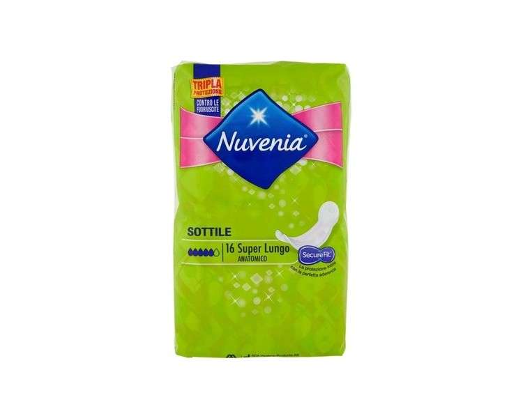 Nuvenia Absorbent Thin Super Long Anatomical 16 Absorbent