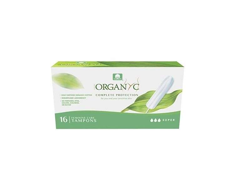 Organyc Super Tampons 16 Count