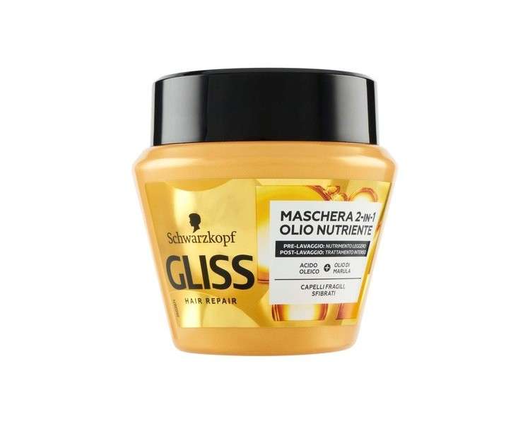 Testanera Gliss Hair Repair Supreme Oil Elixir Restructuring Mask 300ml